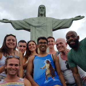 6 Month Brazil Student Visa. Students at Cristo Redentor.