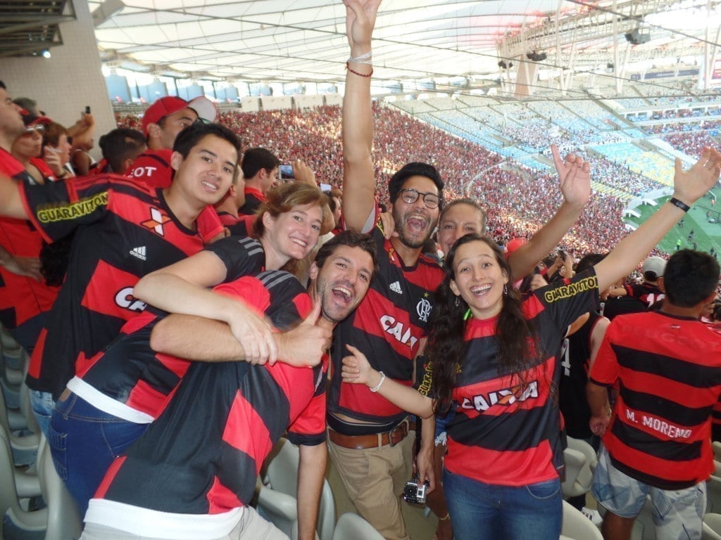Foreigners at Maracanã for the first time